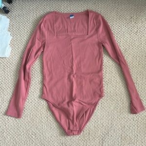 Square neck body suit